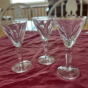 Waterford Crystal “Shiela”  cordial glasses three (3)